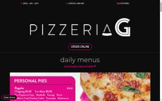 Pizzeria G website