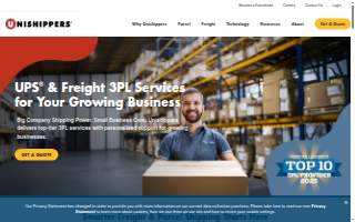 Unishippers Valhalla Logistics website
