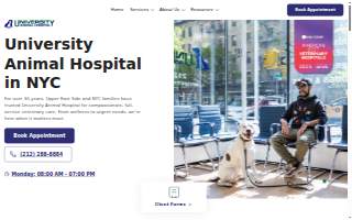 University Animal Hospital of Garden City website