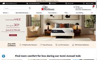 City Mattress website