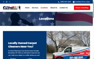 Combat Cleaning Services of Gates website