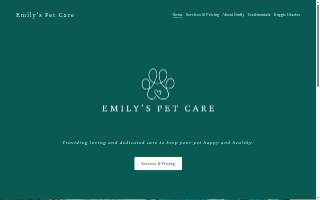 Emily's Happy Critters Pet Care LLC website