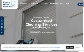 Empty Mirror Cleaners website