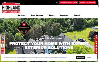 Highland Contractors of Gates website