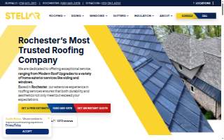 Stellar Roofing of Gates website