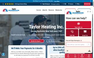 Taylor Heating Inc. of Gates website