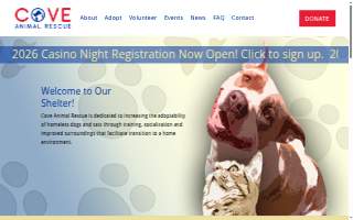 Cove Animal Rescue website