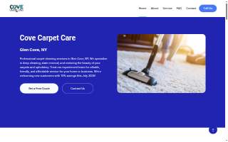 Cove Carpet Care website