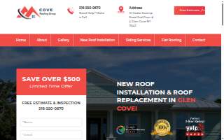 Cove Roofing Group - Roofing Contractors website