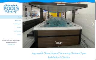 Adirondack Pools & Spas, Inc. of Glens Falls website
