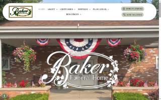 Baker Funeral Home website