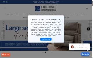 Bare Bones Furniture & Mattress website