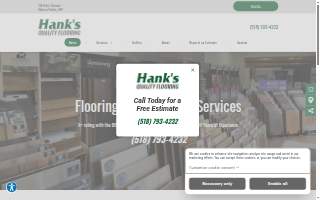 Hank's Quality Flooring website