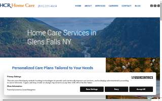 HCR Home Care website
