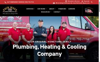 Jack Hall Plumbing & Heating, Inc. website
