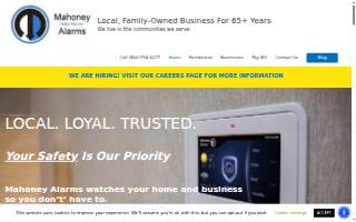 Mahoney Alarms website