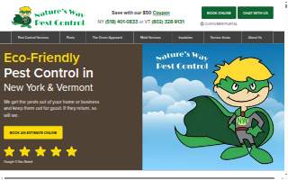 Nature's Way Pest Control - Upstate NY website