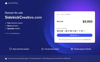 Sidekick Creative website