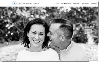 Upstate Family Dental website