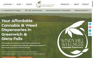 Windy Hill Wellness Cannabis Weed Dispensary - Glens Falls website