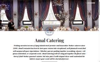 Amal Catering website