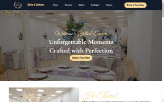 Belle & Embers website