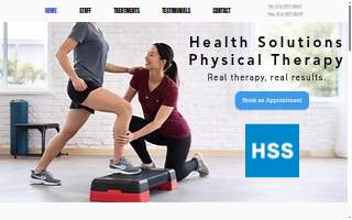 Health Solutions Physical Therapy website