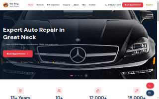 Kar King Auto Repair website