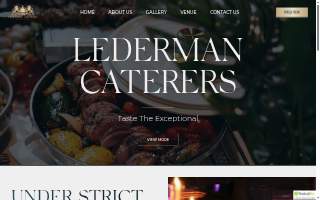 Lederman Caterers website