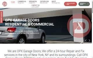 Opx Garage Doors website