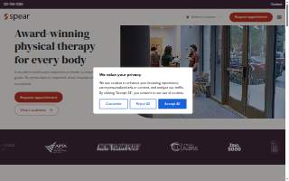 Spear Physical Therapy website