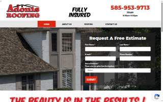 Adonis Roofing website