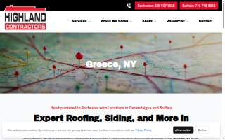 Highland Contractors website