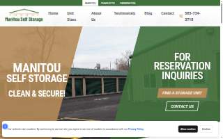 Manitou Self Storage website