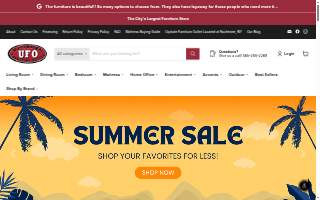 Upstate Furniture Outlet of Greece website
