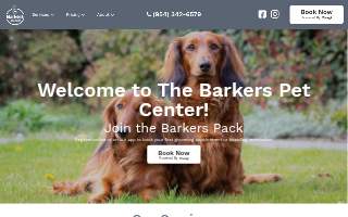 Barkers Pet Sitting website