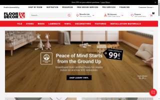 Floor & Decor of Tinley Park website