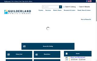 Guilderland Public Library website