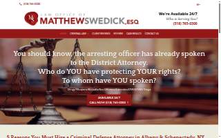 Law Office of Matthew J Swedick Esq website