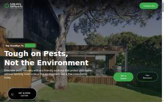 Mean Green Pest Services website