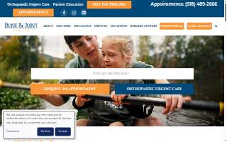 The Bone & Joint Center of Guilderland website
