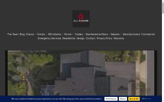 All Square Roofing website