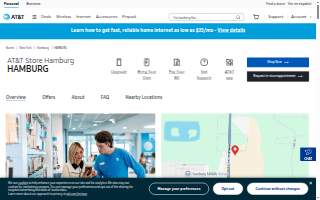 AT&T Store of Hamburg website