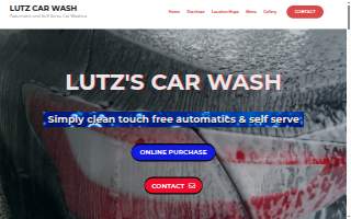 Lutz's Carwash website