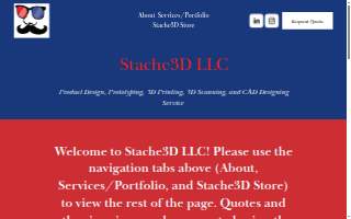 Stache3D LLC website