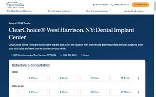 ClearChoice Dental Implant Center of Harrison website