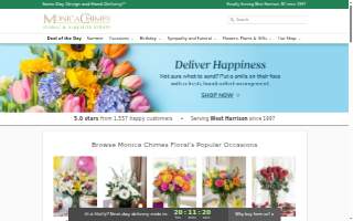 Monica Chimes Floral website