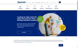 Quorum Federal Credit Union of Harrison website