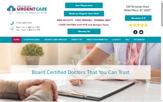 White Plains Urgent Care of Harrison website