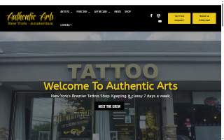 Authentic Arts Tattoo & Piercing website